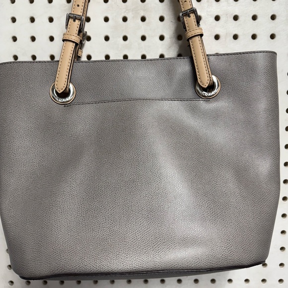 Michael Kors Elegant Gray and Tan Tote - Picture 5 of 8